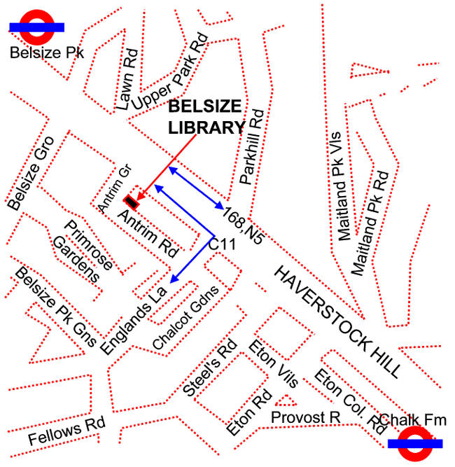 Belsize Area Map